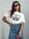 Damen T-shirt mit Aufdruck PRINCY  Farbe Weiß DSTREET RY2650