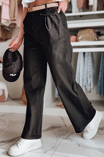 Damenhose mit weitem Bein MOBISKA schwarz Dstreet UY2621