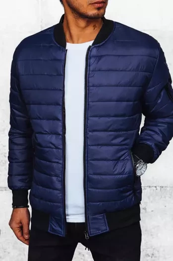 Herren Bomberjacke Gesteppt Dunkelblau Dstreet TX4419