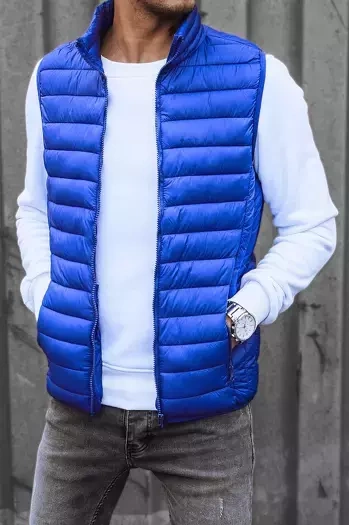 Herren Steppweste Farbe Blau DSTREET TX4318