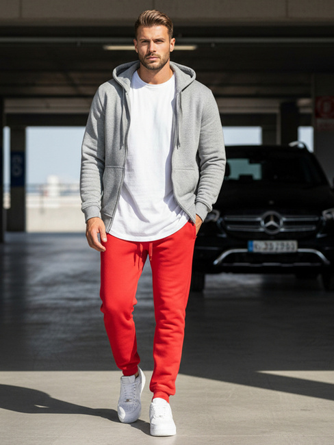 Herren Sporthose rot Dstreet UX2708