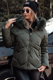 MODIVA gesteppte Damen Winterjacke mit Kapuze grün Dstreet TY4727