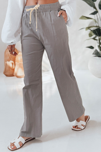 Damen Freizeithose mit weitem Bein BOHO DAY grau Dstreet UY2650
