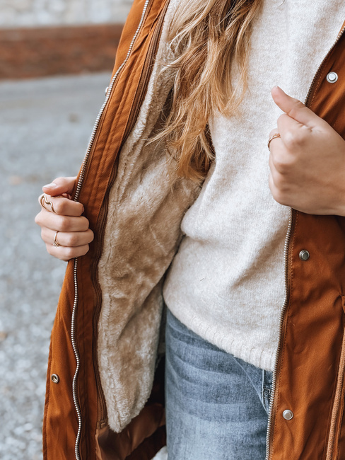 Damen Parka STELLA Camel Dstreet TY3182