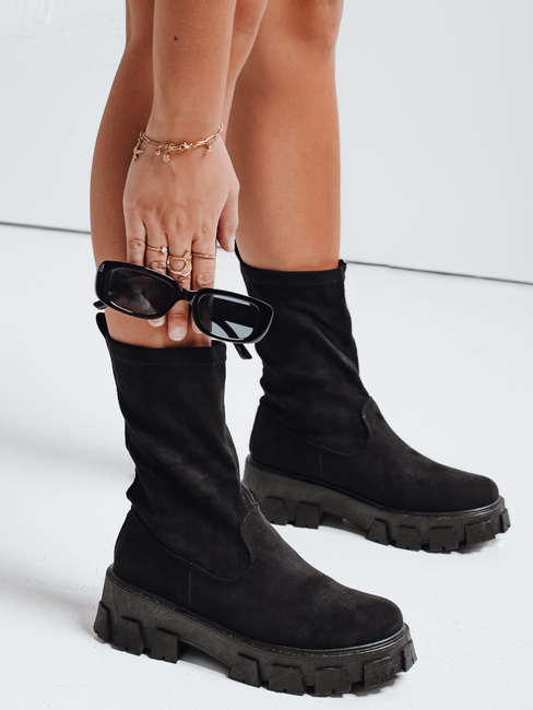 Damen Plateaustiefel schwarz Dstreet ZY1135