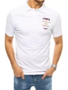 Herren Poloshirt mit Stickerei Weiß Dstreet PX0436