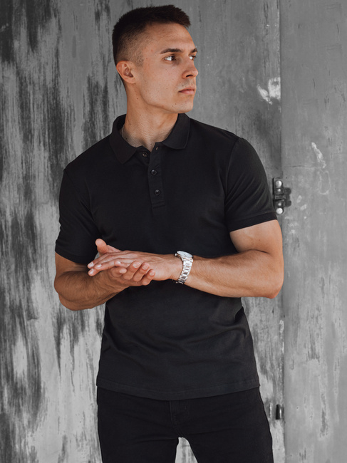 Herren Poloshirt Farbe Schwarz DSTREET PX0604