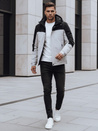 Herren Übergangsjacke mit Kapuze grau Dstreet TX4900