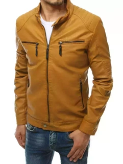 Herren Kunstlederjacke Khaki Dstreet TX3762_1