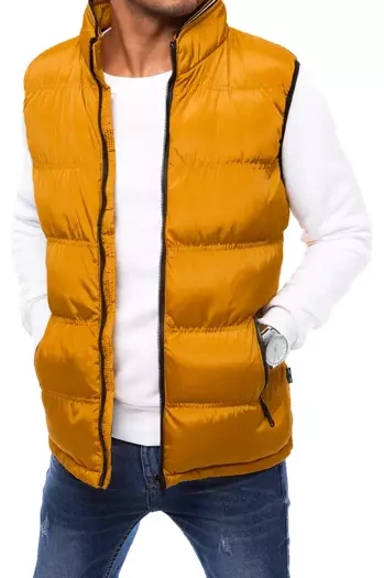 Herren Gesteppt Wendeweste Gelb Dstreet TX4084