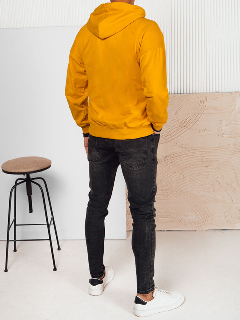Herren Sweatshirt mit Aufdruck Farbe Gelb DSTREET BX5716
