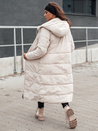 Damen Winterjacke GLAMPUFF beidseitig gesteppt mit Kapuze beige Dstreet TY4605