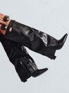Stiefel mit breitem Schaft schwarz Dstreet ZY1119