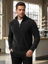 Herren Pullover mit Stehkragen dunkelgrau Dstreet WX2351