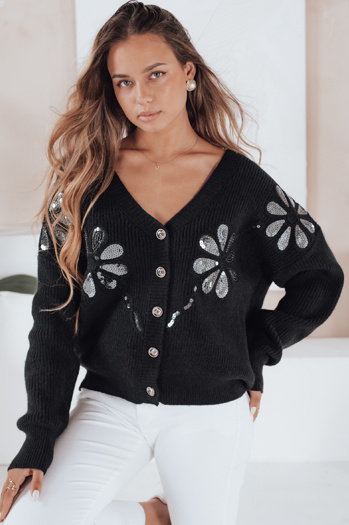 Damen Strickjacke KERINDA schwarz Dstreet MY2502