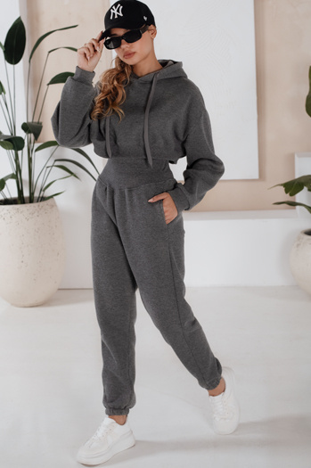 Damen Trainingsanzug SERINE Dunkelgrau Dstreet AY0646