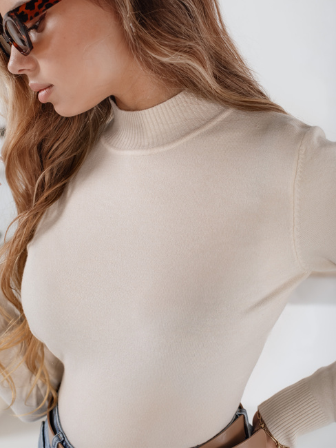Damen Halb-Rollkragenpullover TARLENA ecru Dstreet MY2482