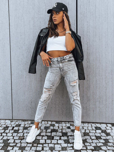 Damen Jeanshose LORENT Hellgrau Dstreet UY1375