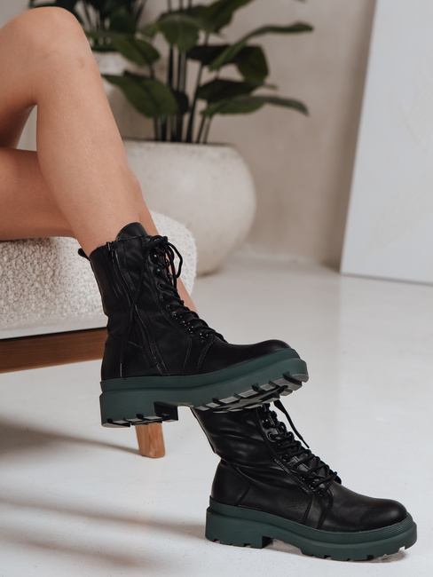 Damen HARDSTEP Schnürstiefel schwarz Dstreet ZY1304