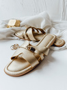 ZALVETA Damen Gold Dstreet Flip-Flops ZY0980