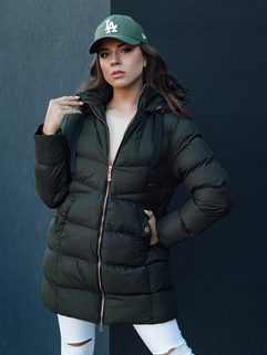 Damen Winterjacke mit Kapuze GABRIELLE grün Dstreet TY4364_1