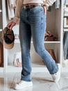 Damen Denim Schlaghose mit Gürtel FITLOW blau Dstreet UY2466