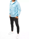 Herren Trainingsanzug-Set Farbe Himmelblau-Schwarz DSTREET AX0635