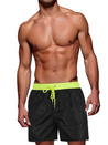 Schwarz-grüne Herren-Shorts Dstreet SX2515