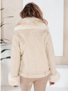 Damen Ramones Jacke mit Fell beige Dstreet TY5123