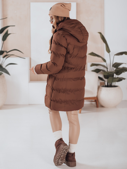 Damen Winterjacke mit Kapuze GABRIELLE braun Dstreet TY4919