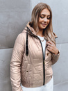 Damen Steppjacke für den Herbst LOVE YOU beige Dstreet TY3837