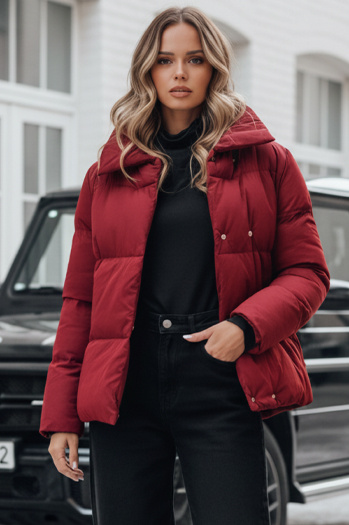 LARO Damen Steppwinterjacke kastanienbraun Dstreet TY4957