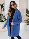 Damen Mantel Alpaka Imitat RITA II Blau Dstreet NY0627