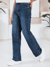 Damen Jeans mit weitem Bein navy blau Dstreet UY2782