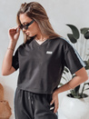 Damen Trainingsanzug in Übergröße SPORT LIKE schwarz Dstreet AY1146