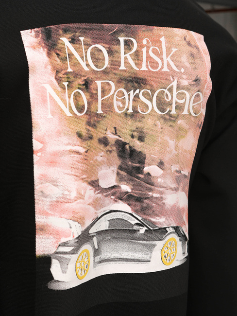 Herren Sweatshirt bedruckt schwarz Dstreet BX5947