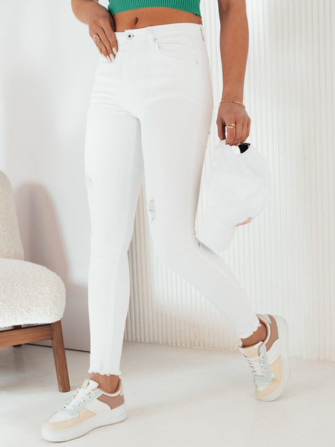 Damen Röhrenjeans BRENO Farbe Weiß DSTREET UY1993