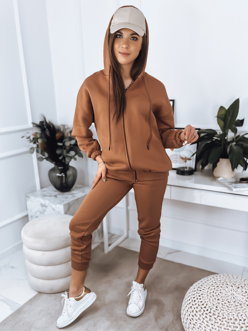 Damen Trainingsanzug Set AMILIA PREMIUM Mokka Dstreet AY0736