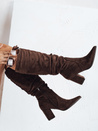 Damen Wildleder braun Stiefel Dstreet ZY1164
