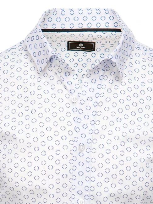 Herren Gemustertes Hemd Farbe Weiß DSTREET DX2436