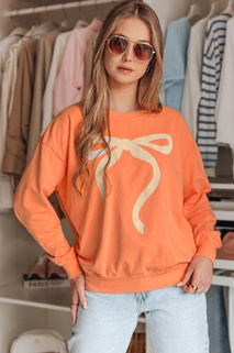 Damen Sweatshirt in Übergröße SOFTTIE orange Dstreet BY1378