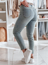 Damen Denim Slim Fit Hose mit Gürtel SLIMVISA blau Dstreet UY2460