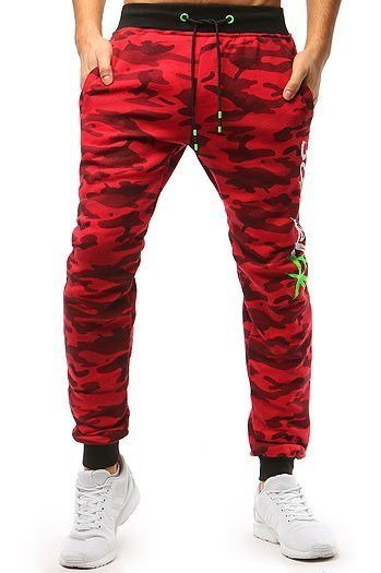 Herren Sporthose Jogger Camo Rot Dstreet UX3514