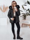 Damen Winterjacke LUMORE gesteppt mit Kapuze schwarz Dstreet TY5016