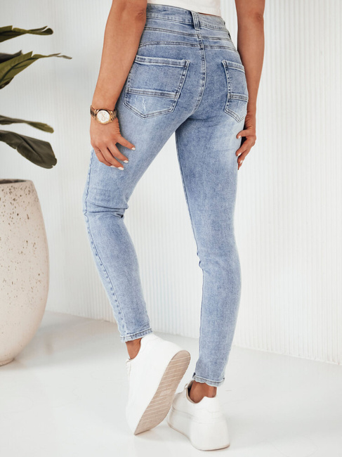 Damen Jeans mit hoher Taille LALUNA Farbe Blau DSTREET UY1865