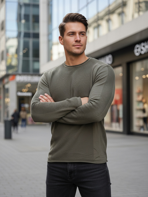 Khakifarbener Pullover für Männer WX2310z