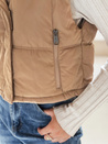 Gesteppte dunkelbeige Damenweste Dstreet TY5196