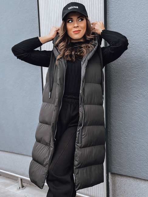Damen Weste mit Kapuze NEEKO Farbe Schwarz DSTREET TY4045