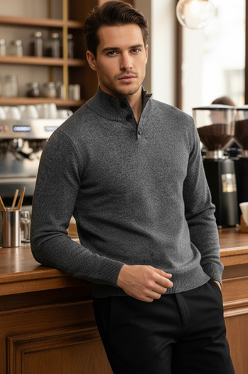 Herren Stehpulli hellgrau Dstreet WX2356