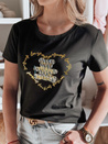 TEDDYCAP Damen Teddybär-T-Shirt schwarz Dstreet RY2746